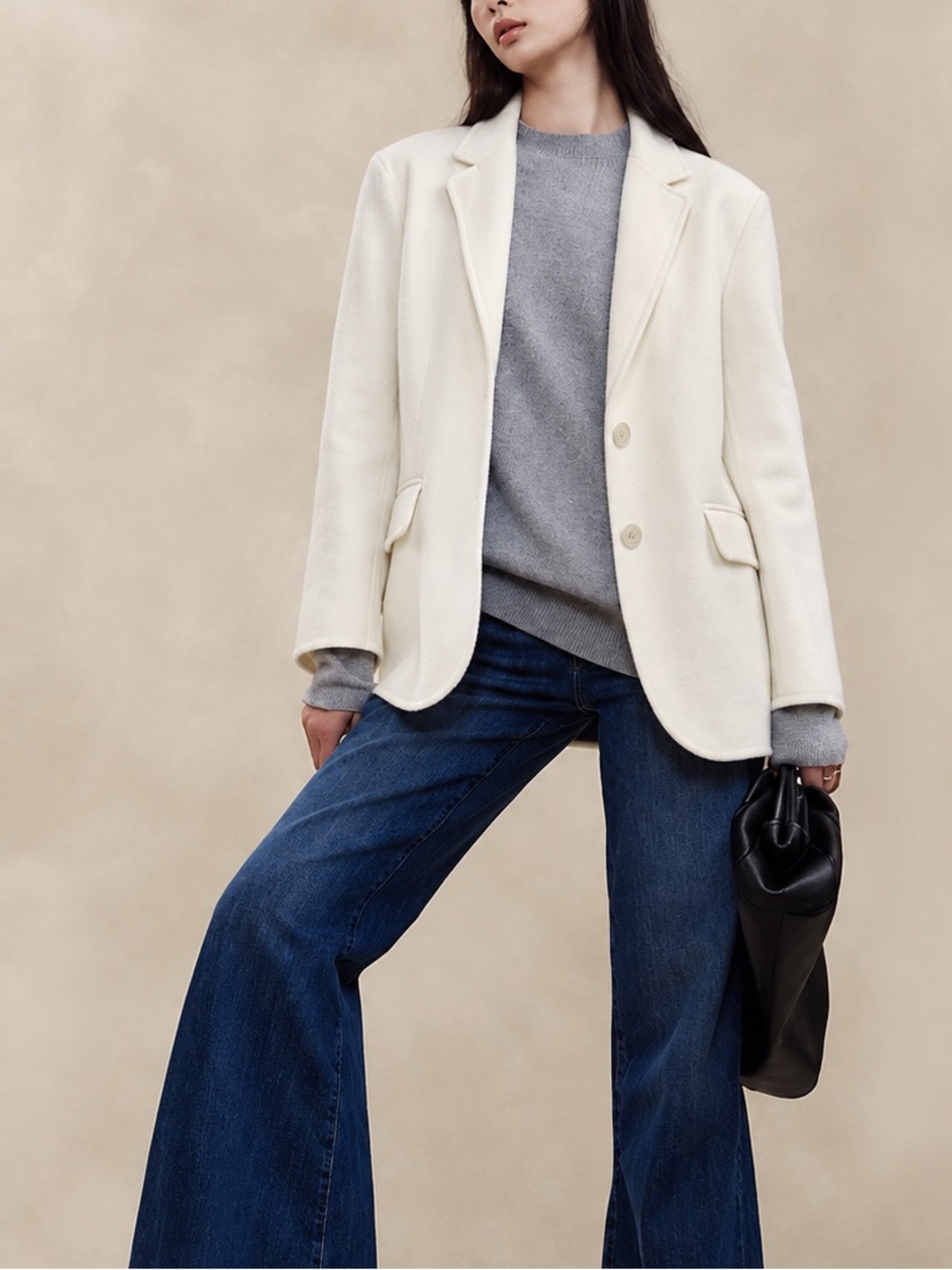 Banana Republic Nelli Oversized Double Faced Blazer